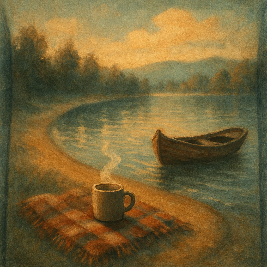 Crescent Lake Picnic paint by numbers
