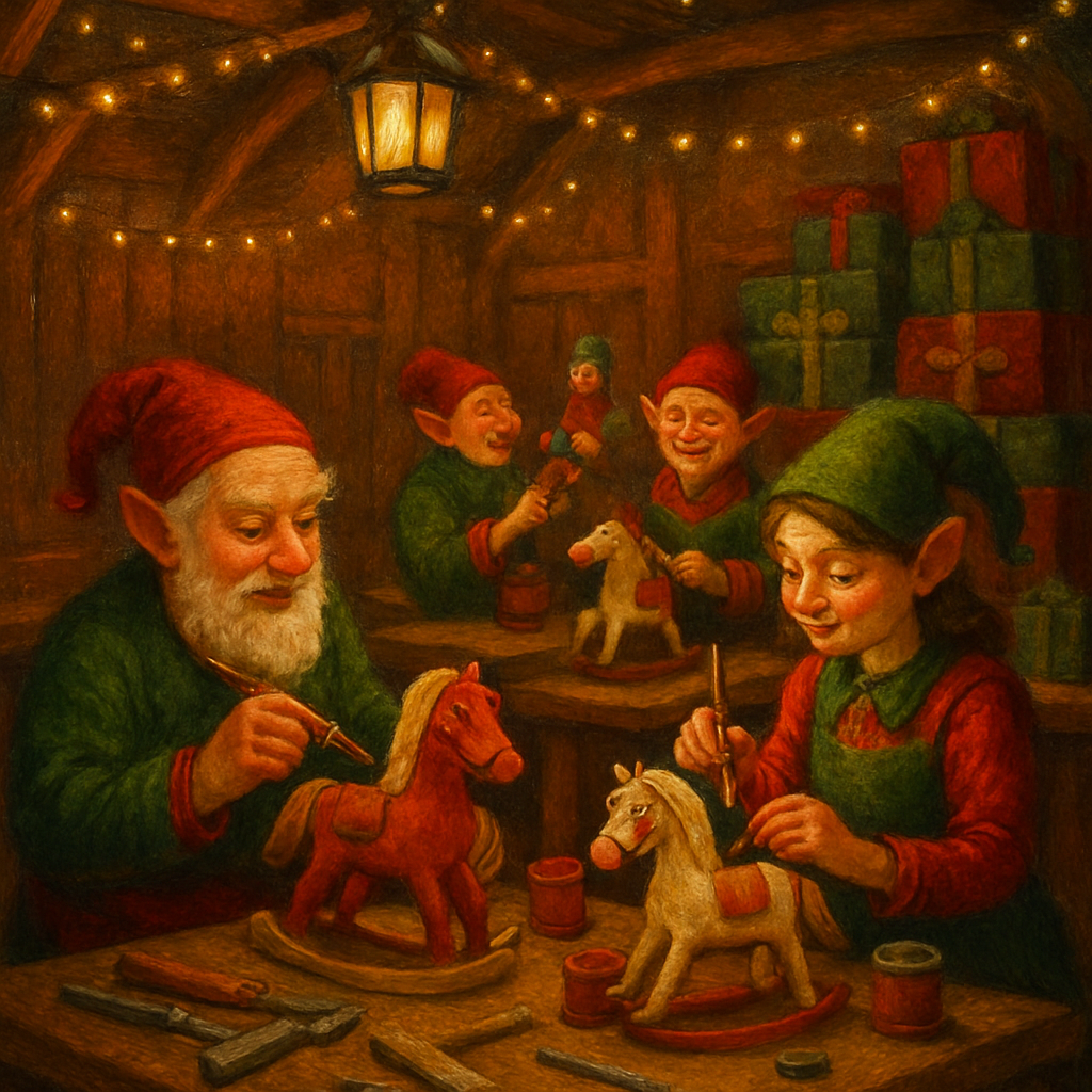 Elves Workshop Twilight Shift painting number kit