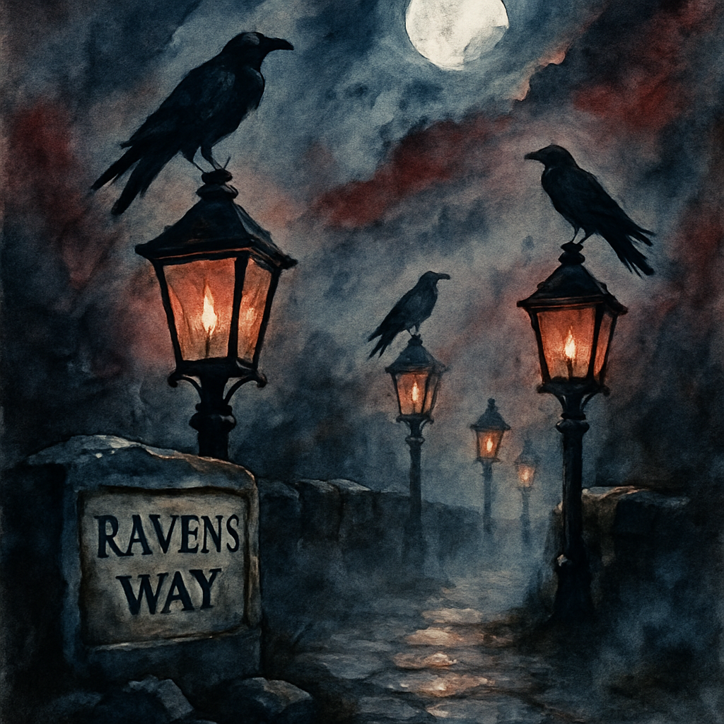 Lanterns At Ravens Way Painting by numbers kit