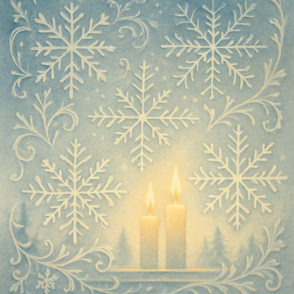 Snowflake Lace Windowpane Numbered painting kits