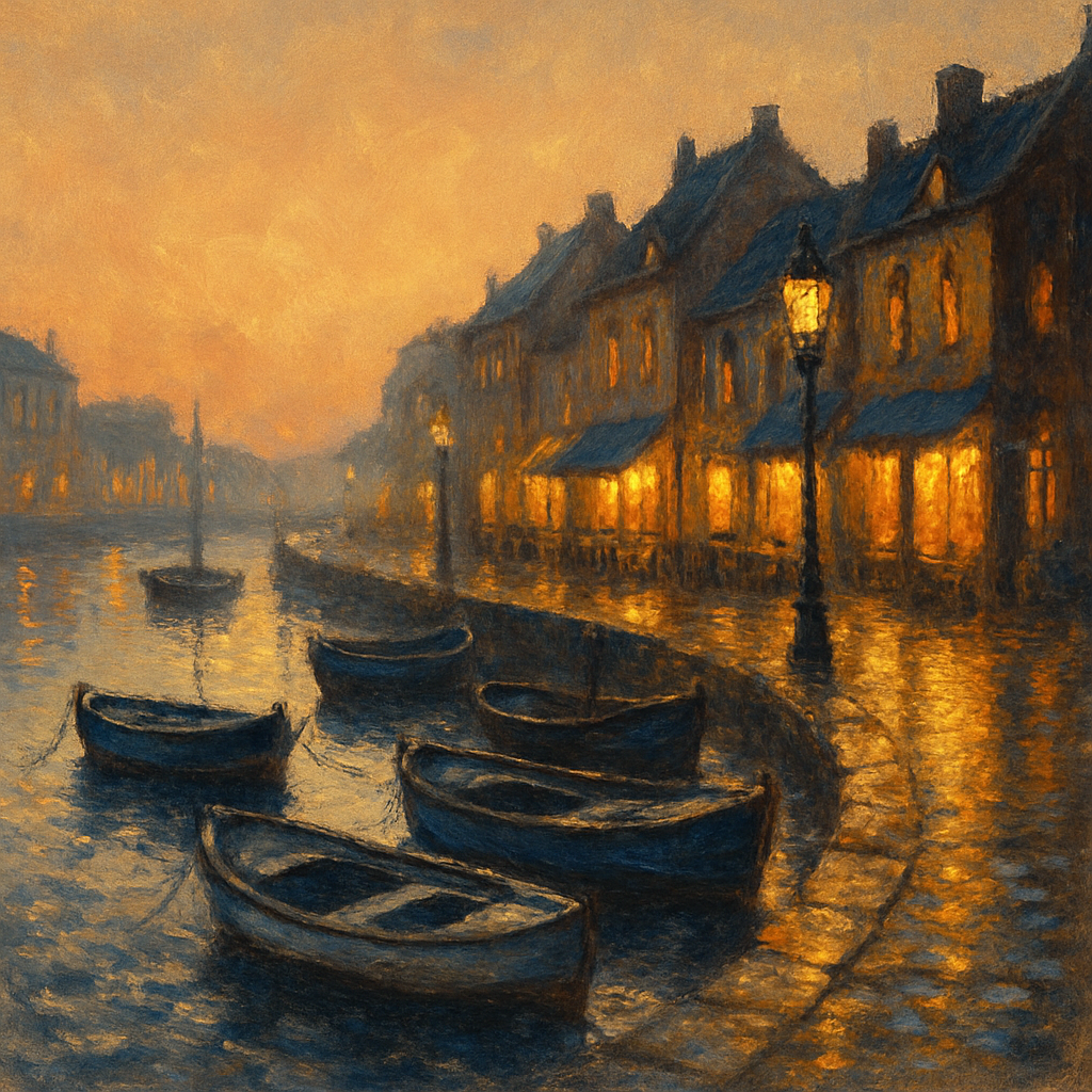 Cozy Harbor Evening Paint by numbers kits