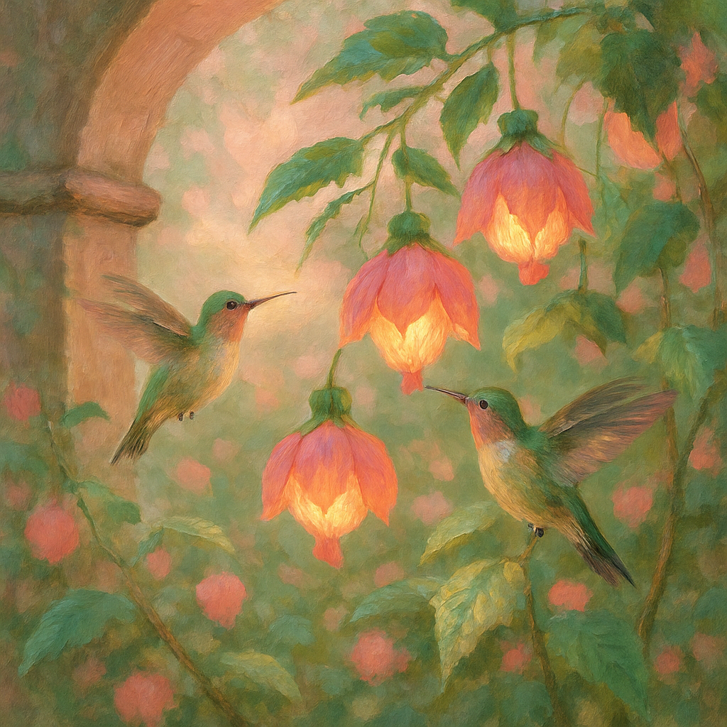 Hummingbird Lantern Brunch Painting by numbers kit