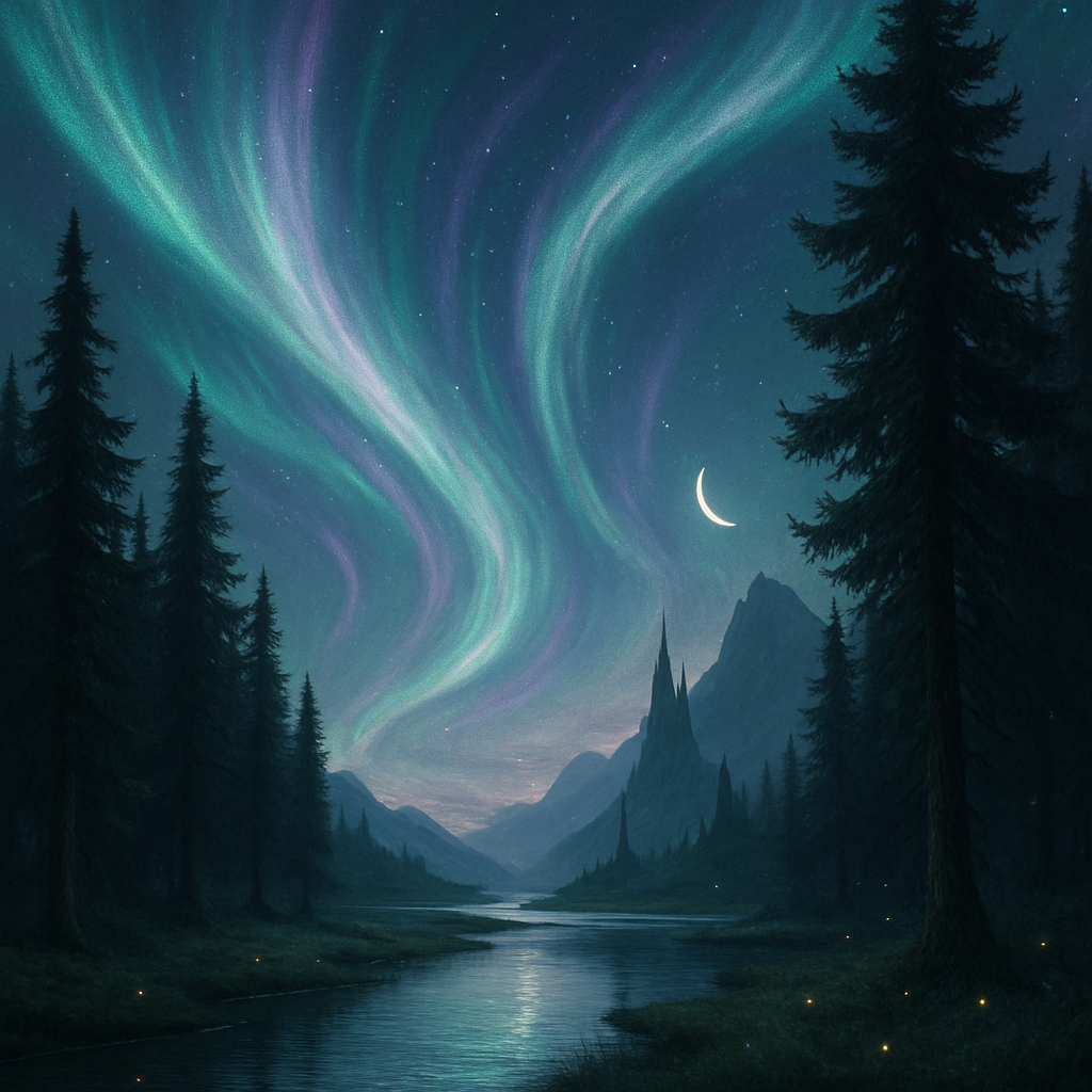 Fantasy Aurora Vale paint by numbers