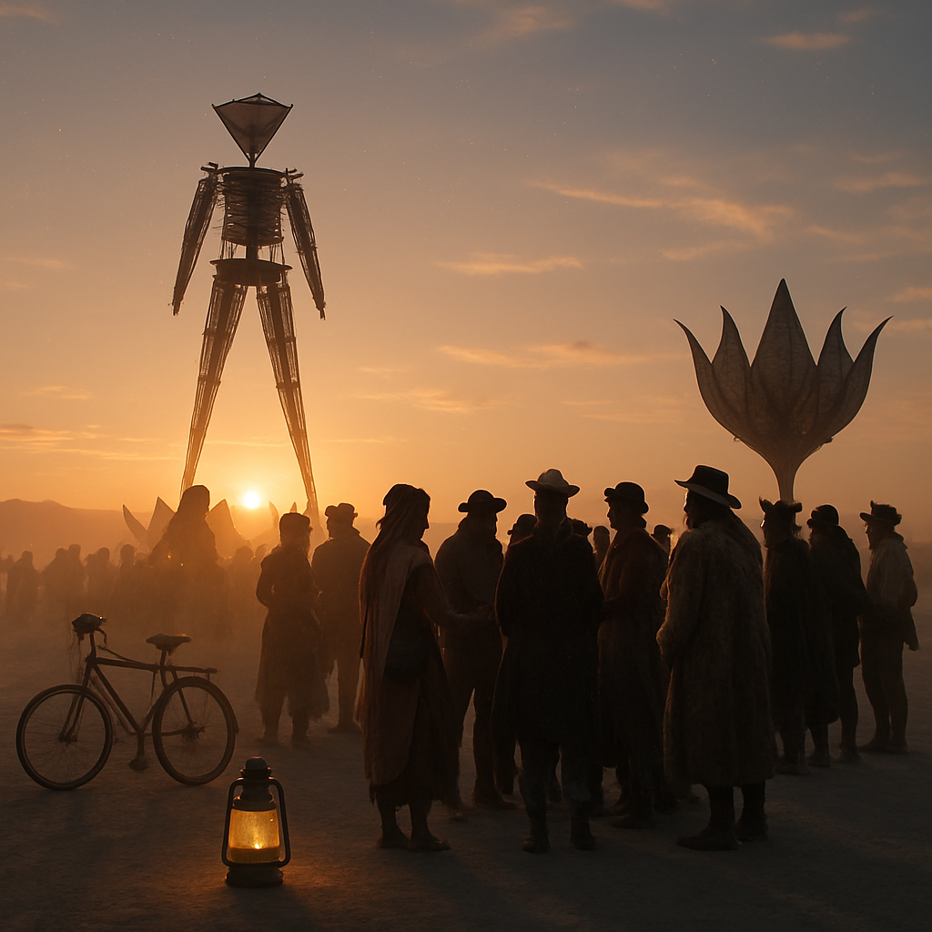 Burning Man Playa Ritual paint by numbers