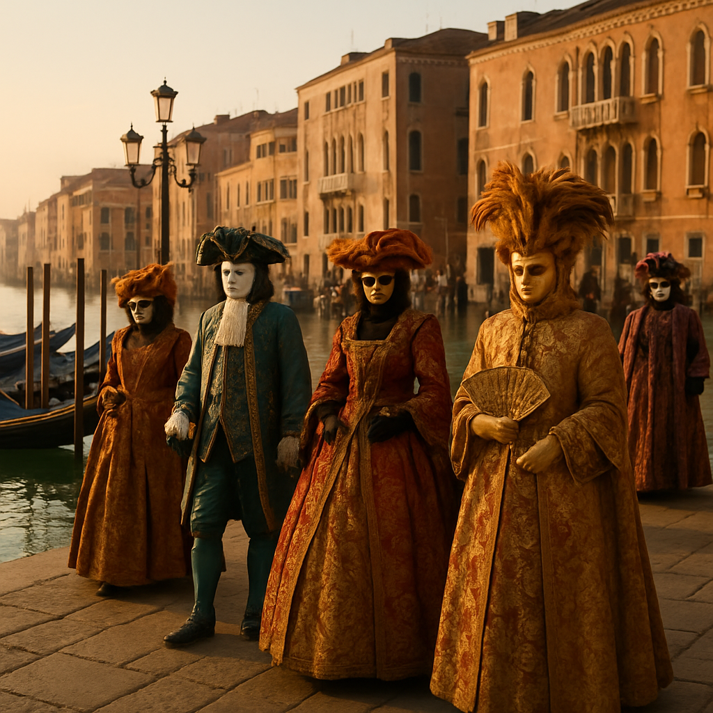 Venice Carnevale Mask Procession DIY paint by numbers