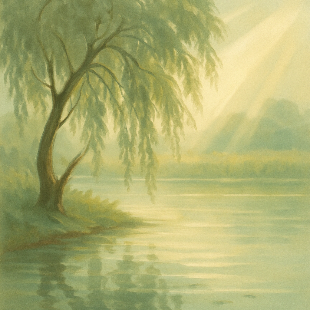 Willow Whisper Shoreline paint by numbers