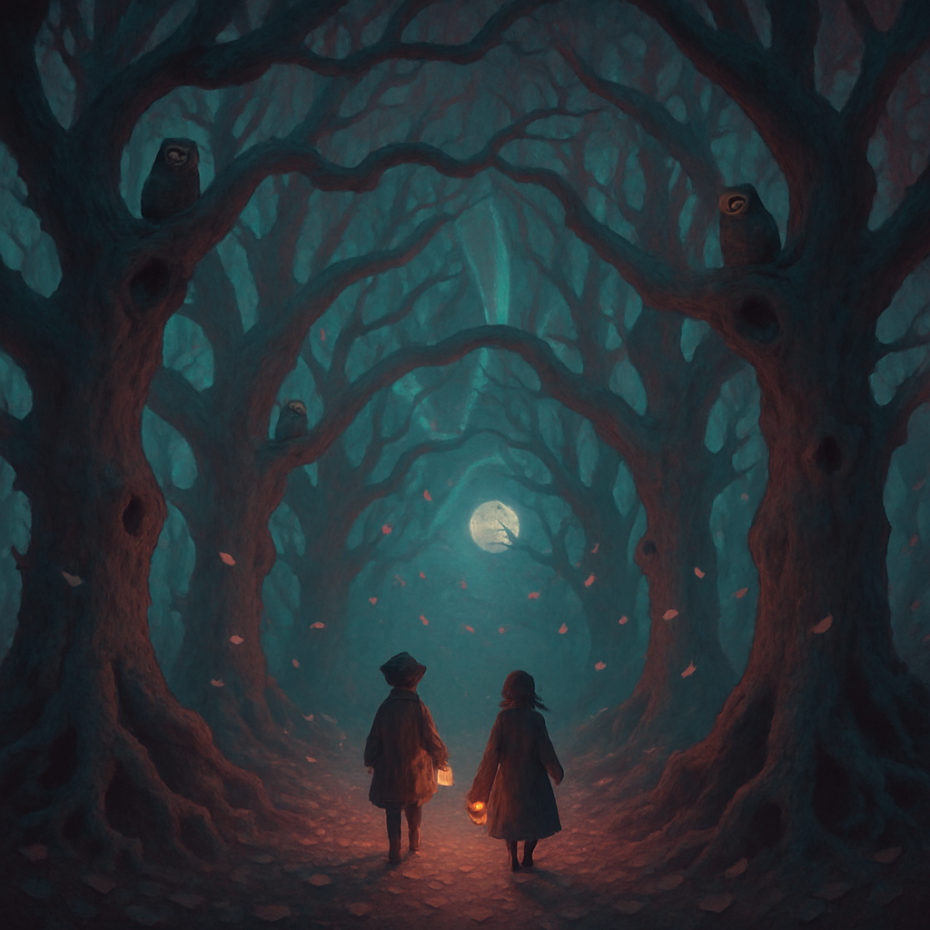 Cathedral Of Twisted Oaks Paint by numbers kits