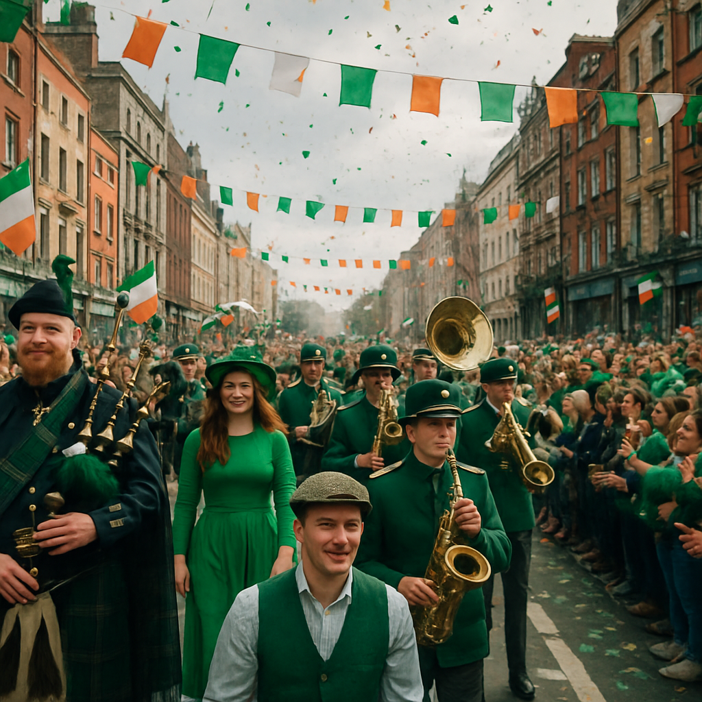 St Patrick Parade Dublin Celebration paint by numbers