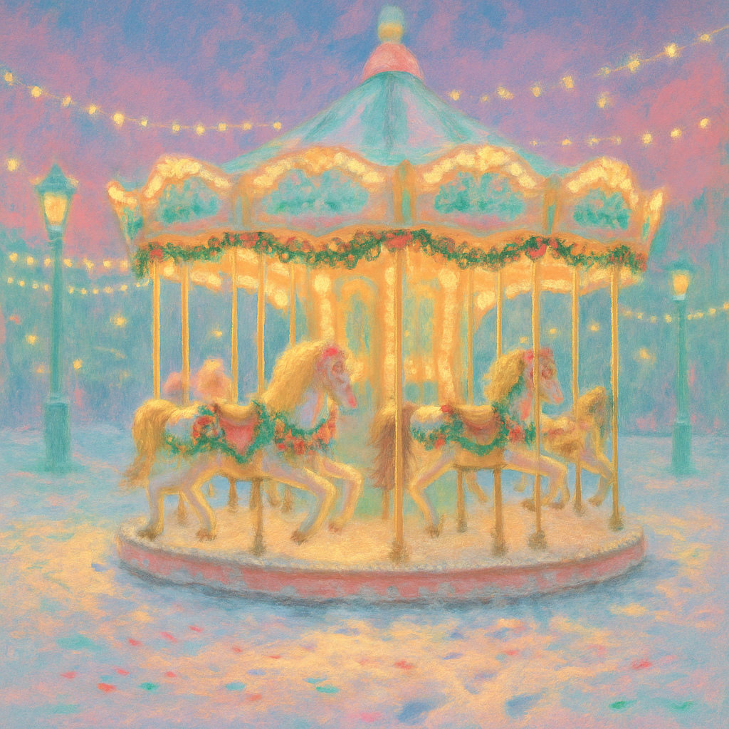 Carousel Of Winter Dreams paint by number