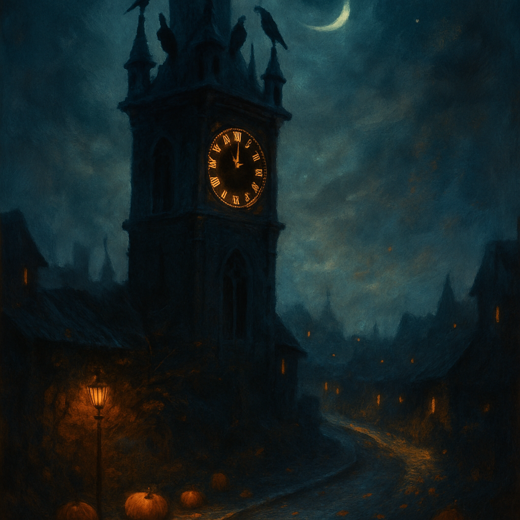 Clocktower Raven Watch paint by numbers