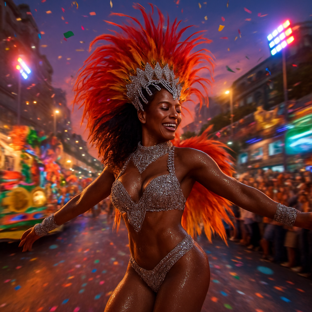 Lively Rio Carnival Parade In Brazil Painting by numbers kit