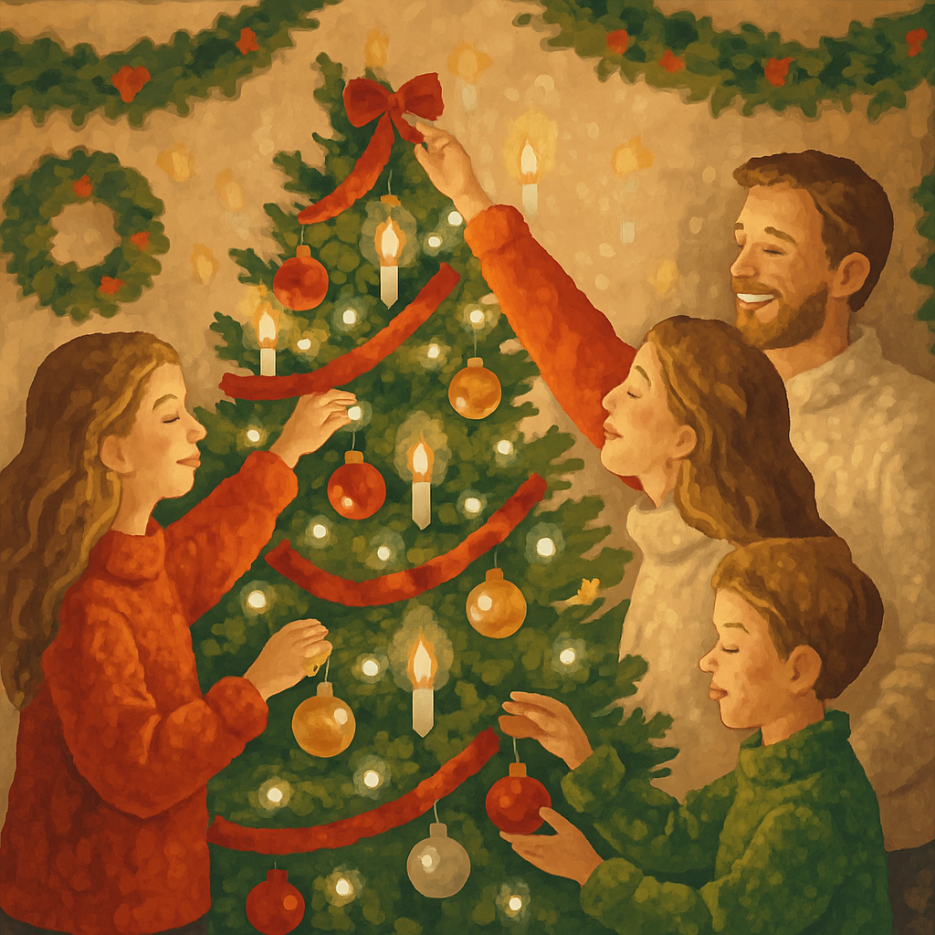Evergreen Glow Celebration paint by number