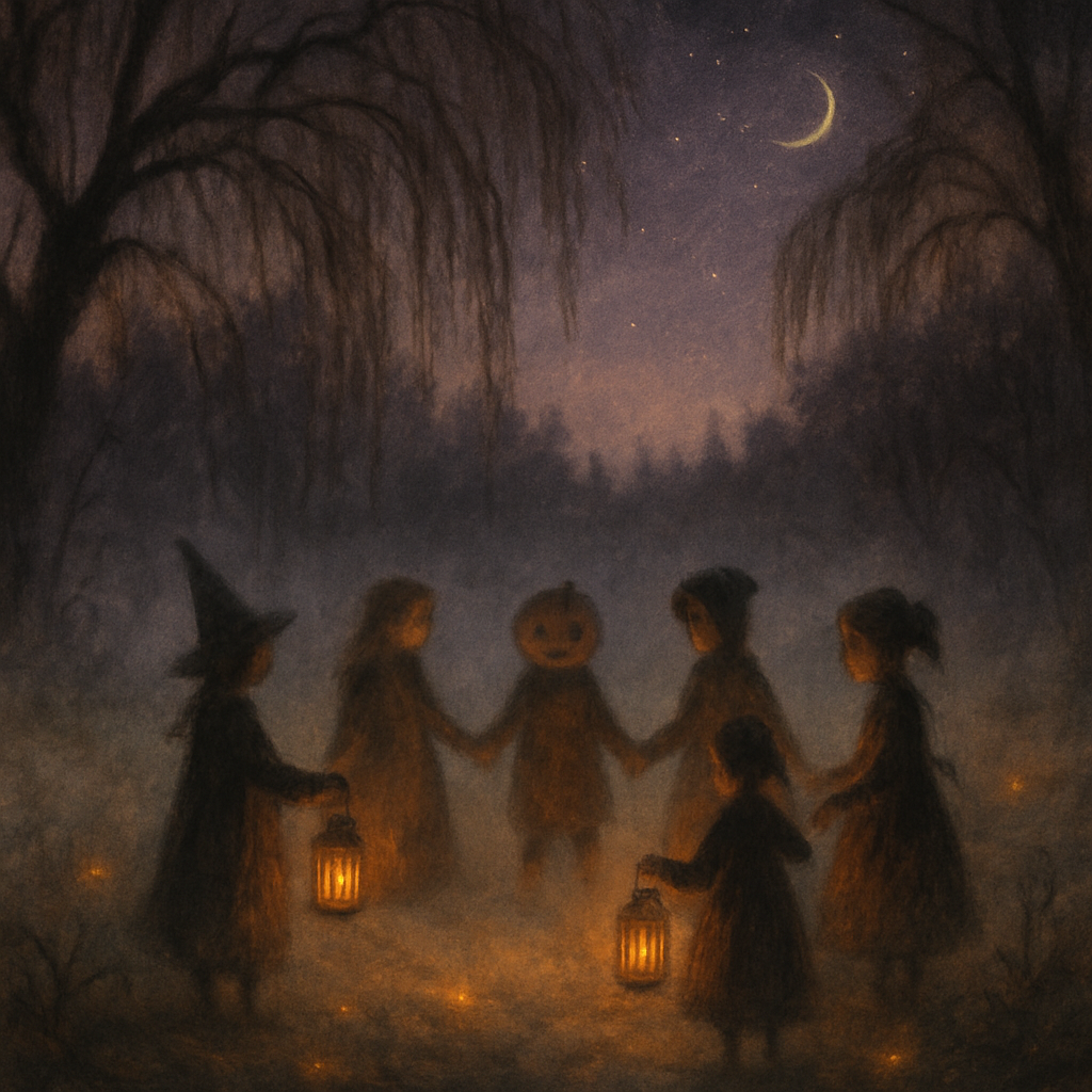 Foggy Hollow Lantern Circle Painting by numbers kit