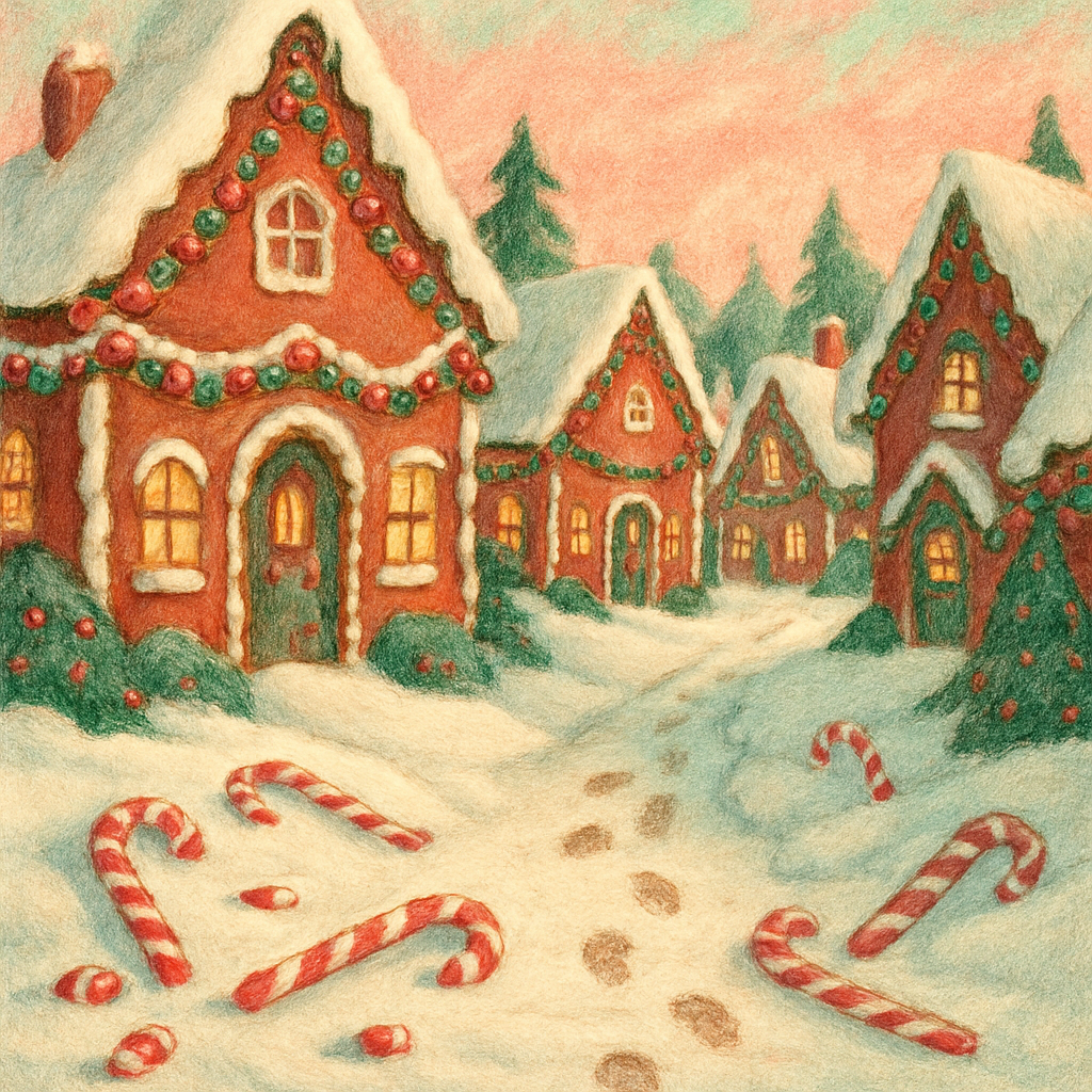 Gingerbread Cottage Lane Paint by numbers kits