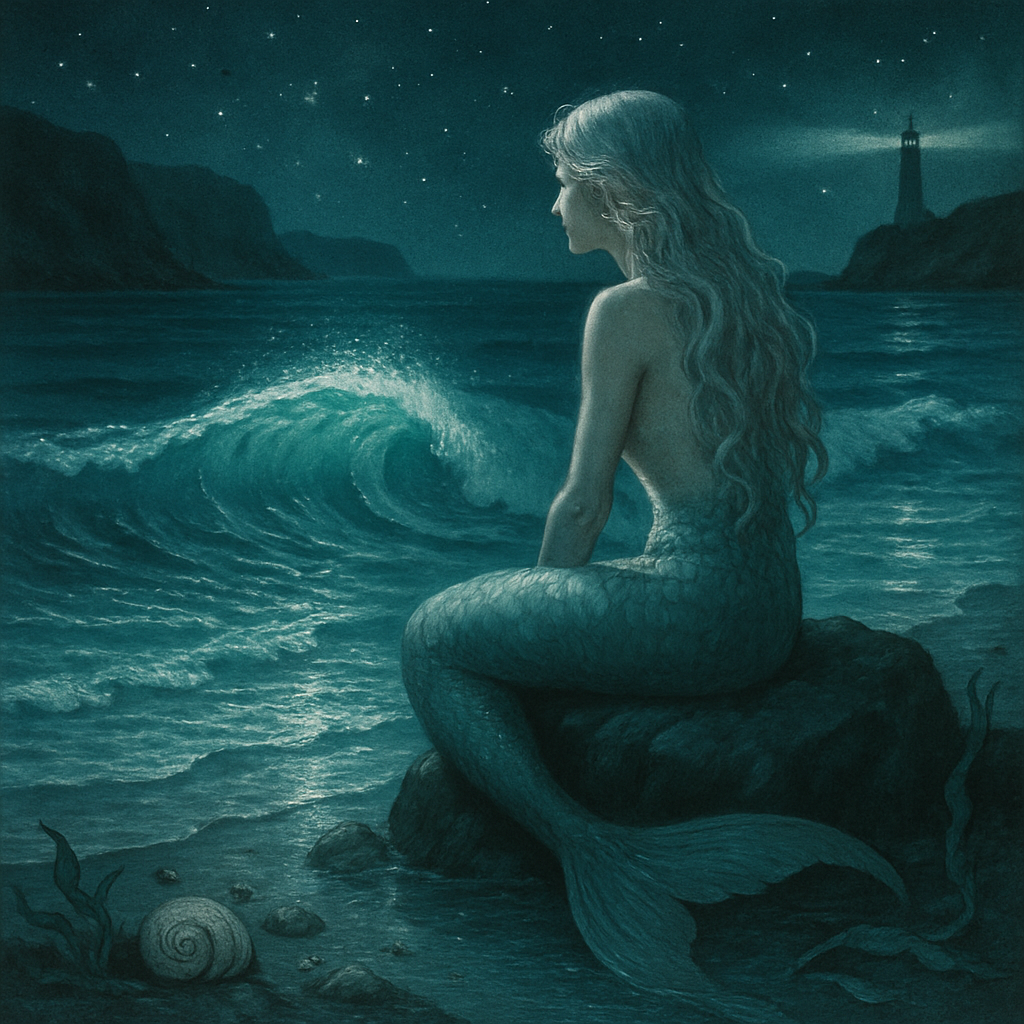 Mermaid Tidal Starlight Numbered painting kits