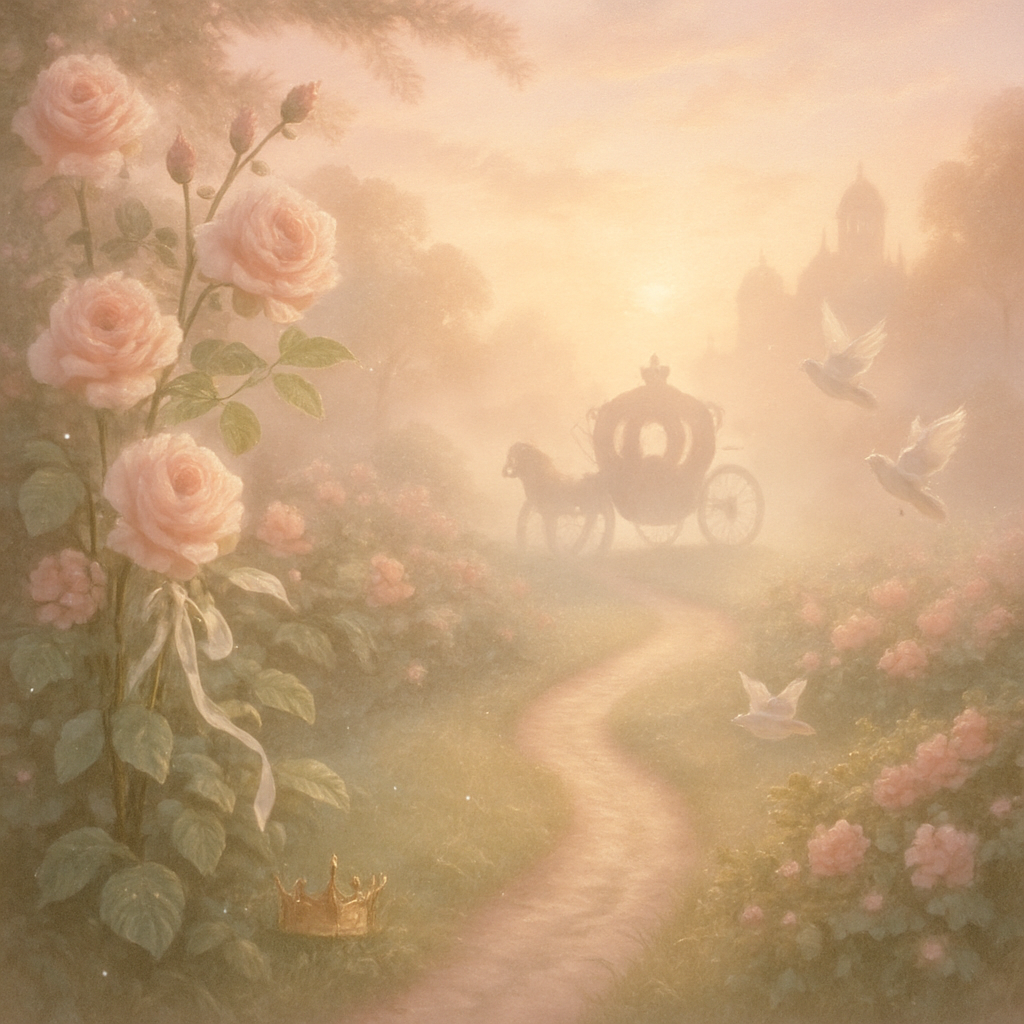 Princess Dawn Carriage Path paint by number