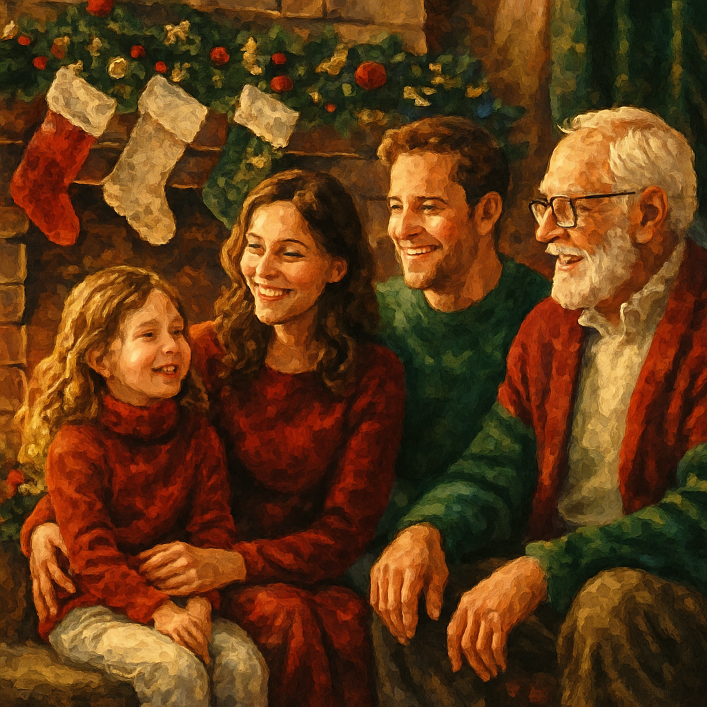 Hearthside Gathering Paint by numbers art