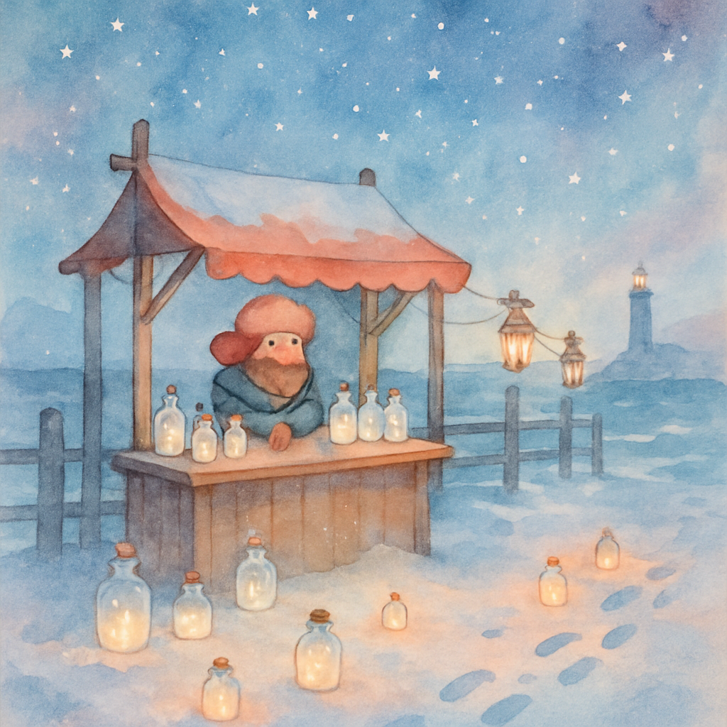Star Merchant On Winter Pier paint by number