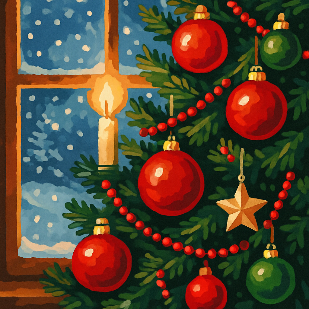 Winter Wonderland Ornaments Numbered painting kits