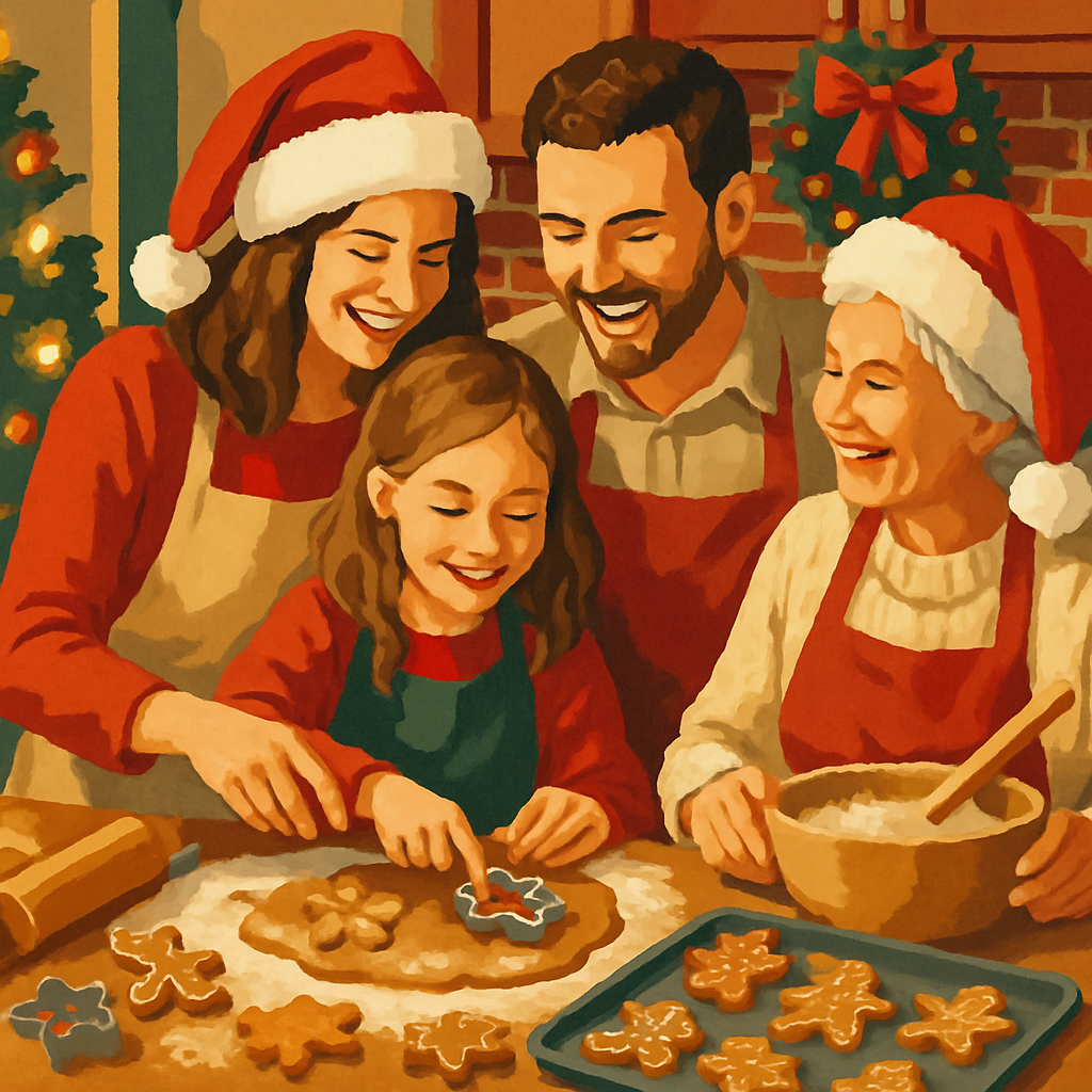 Gingerbread Cheer Painting by numbers kit