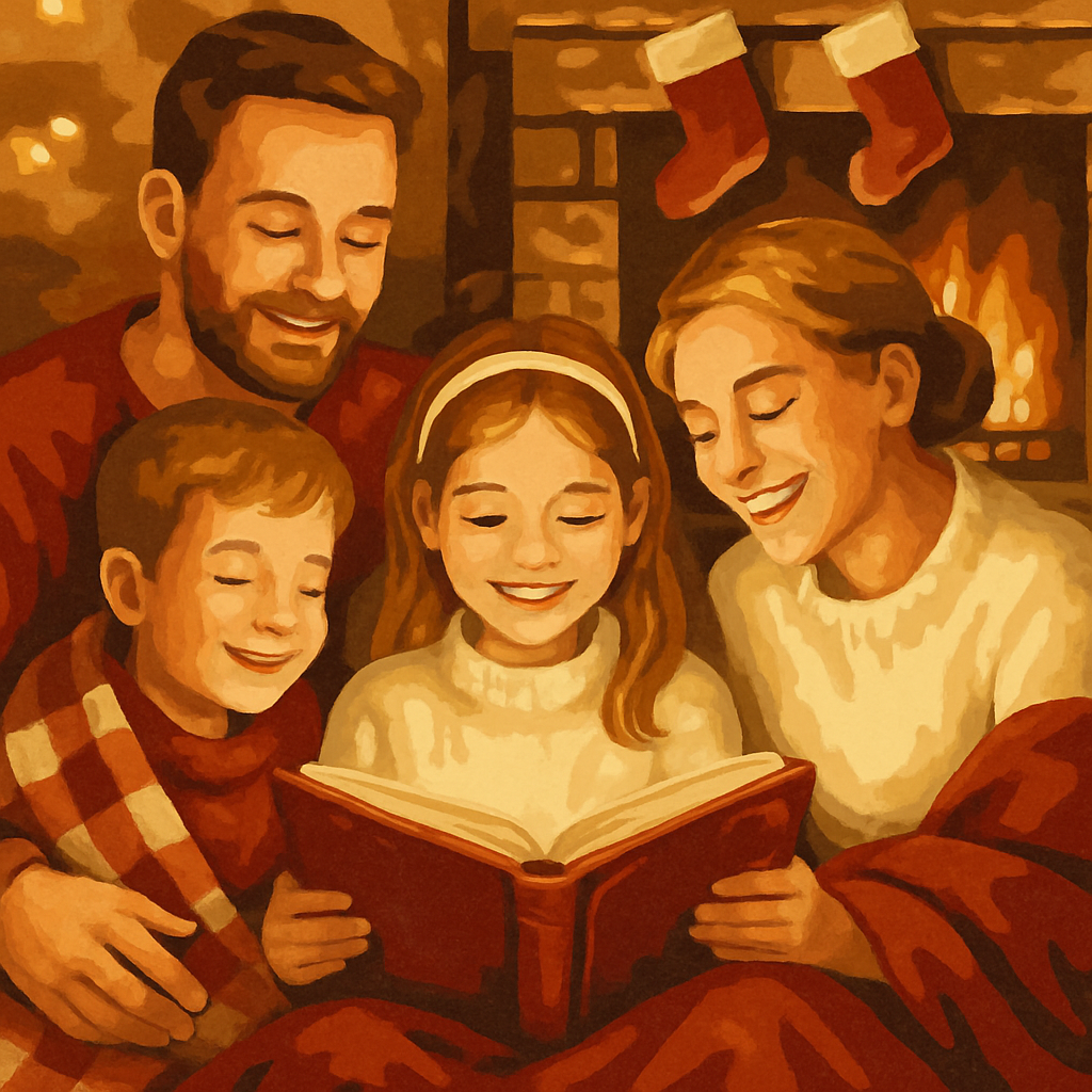 Cozy Fireside Story Paint by numbers kits