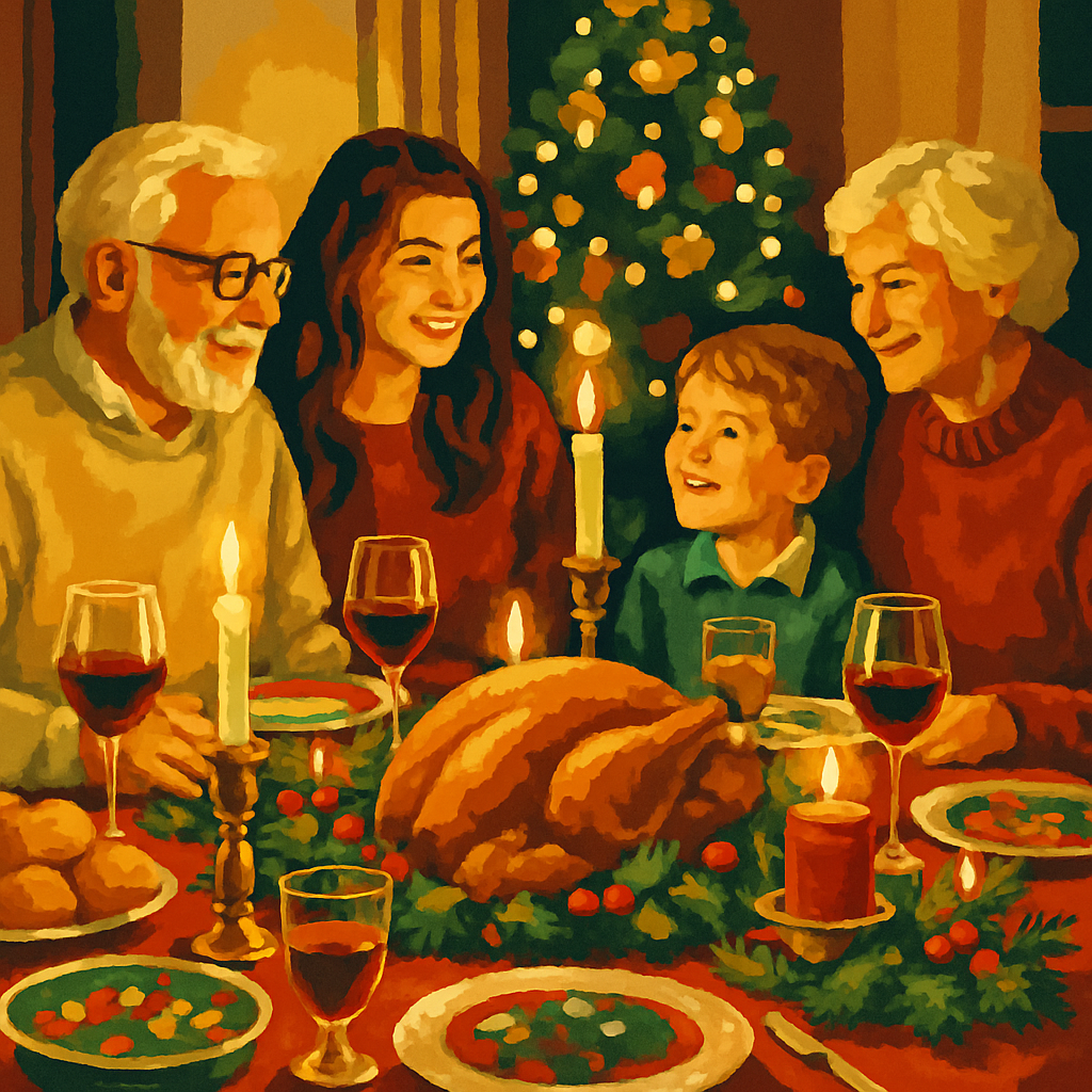 Snowy Evening Feast Paint by numbers kits