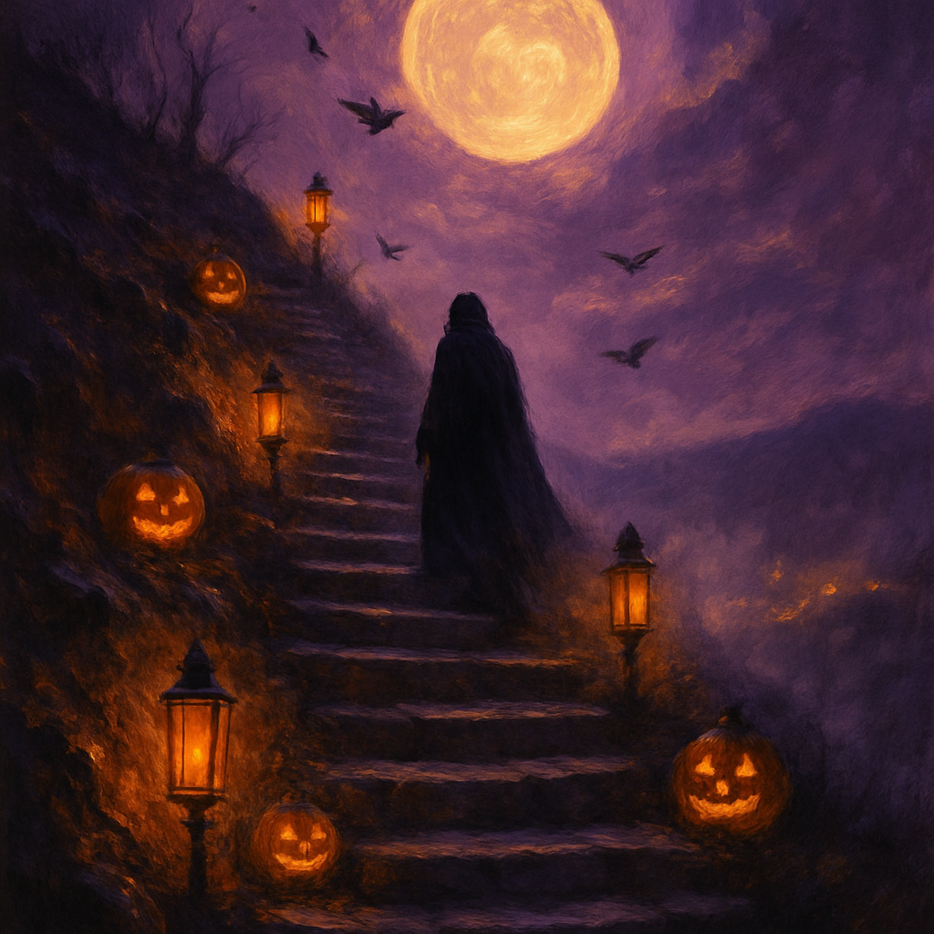 The Lanterning Steps Number painting