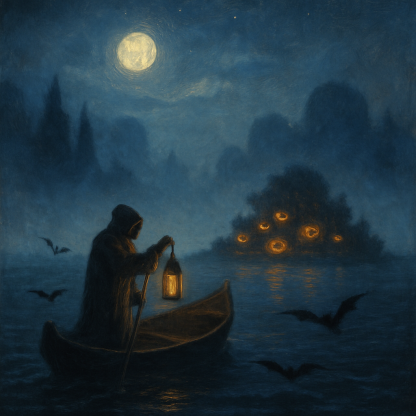 Misty Ferry Of Hollow Isle paint by numbers