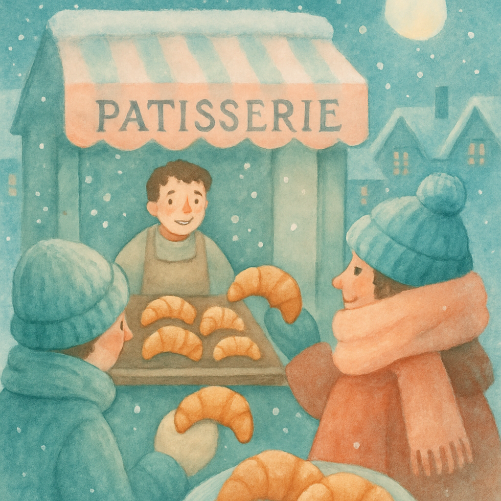 Mittens And Moon Patisserie Numbered painting kits