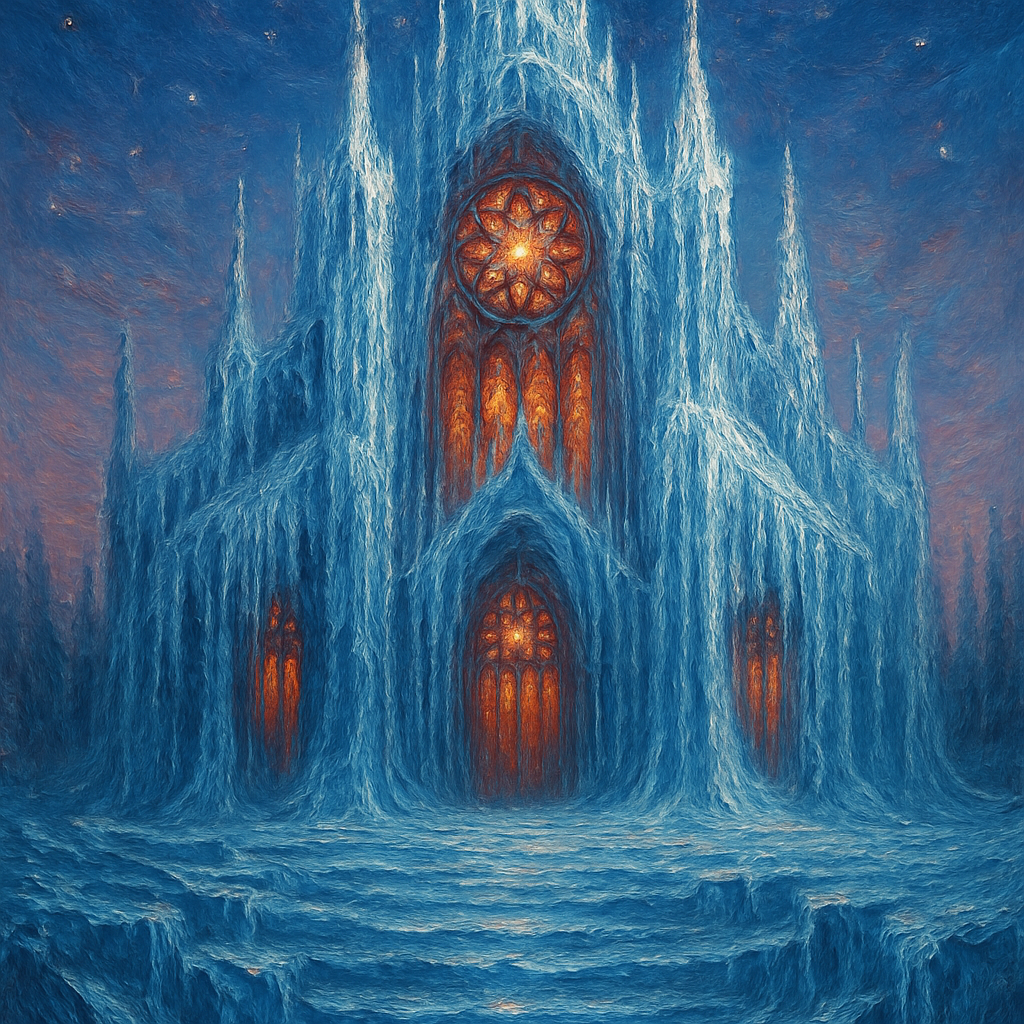 Icicle Cathedral Of Light Paint by numbers kits