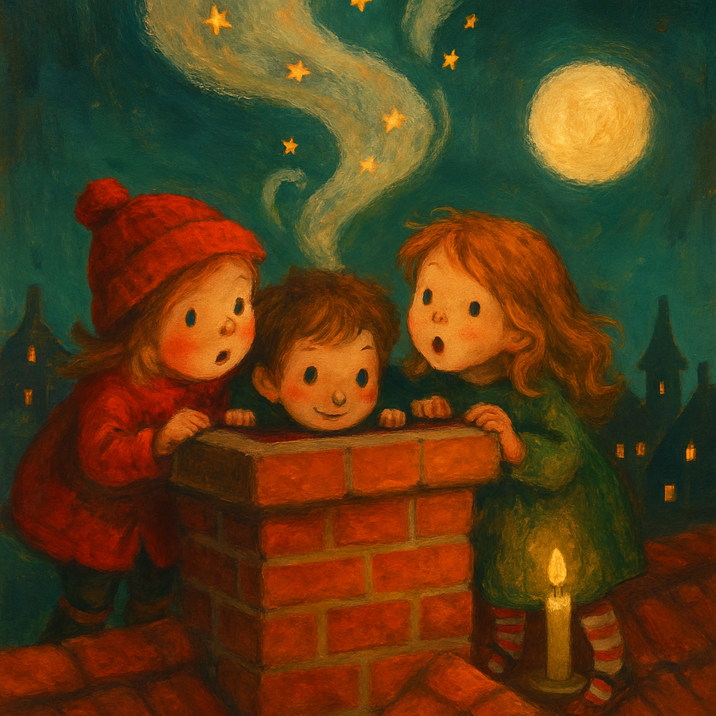 Chimney Smoke Santa Watch paint by number