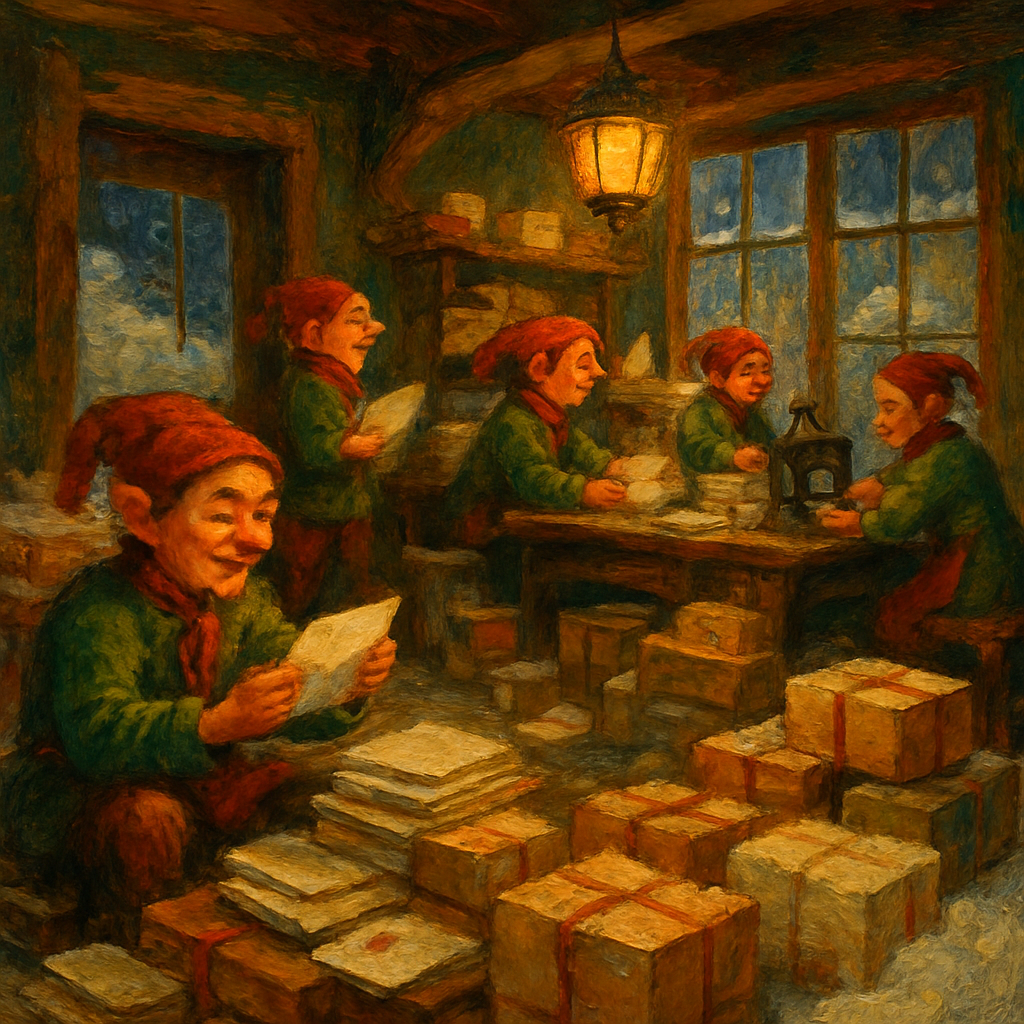 Winter Post Office Midnight Rush Paint by numbers kits