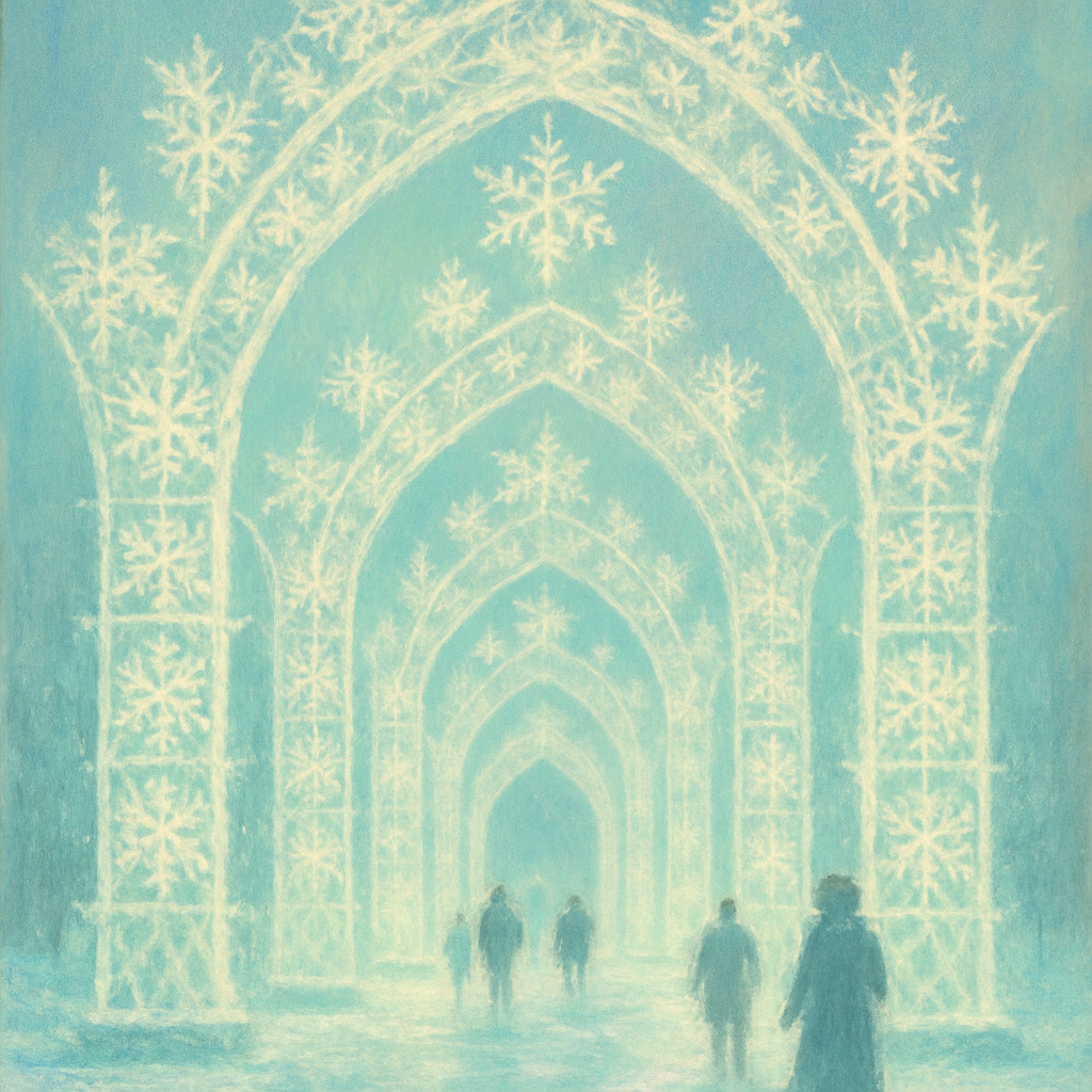 Snowflake Lantern Cathedral Numbered painting kits