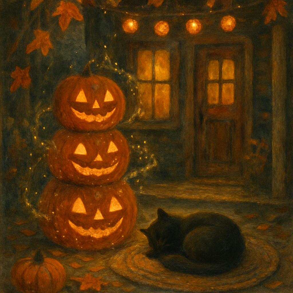 Porch Of Whispering Lanterns paint by number