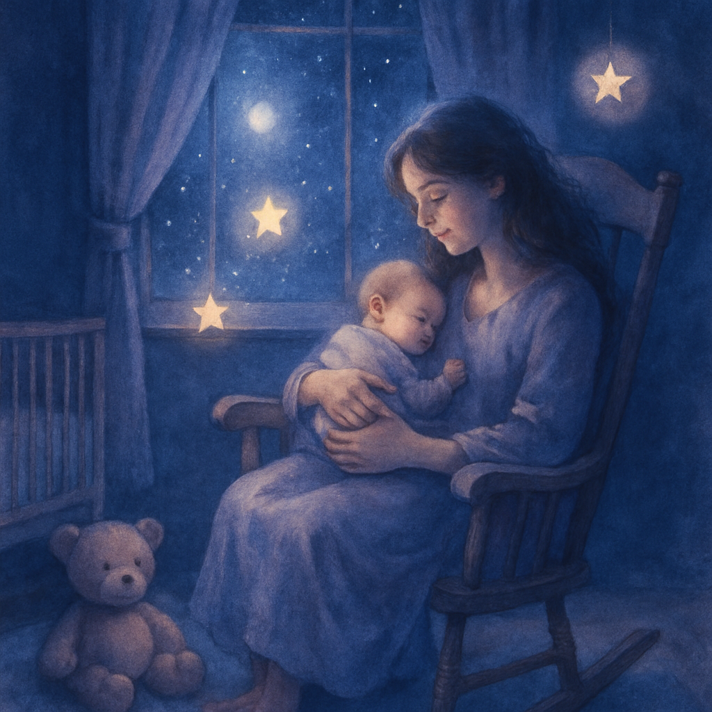 Mom And Baby Starlit Lullaby Paint by numbers kits