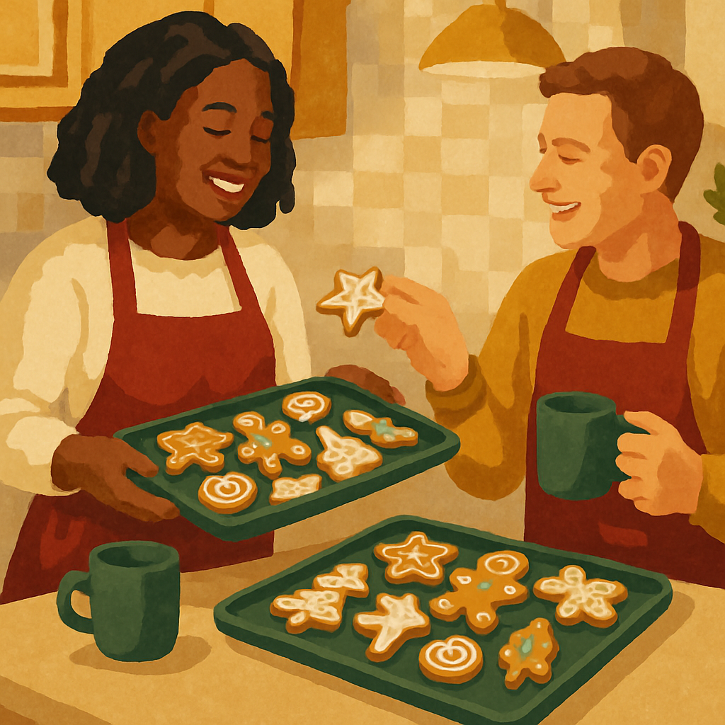 Cookie Exchange Corner Painting by numbers kit
