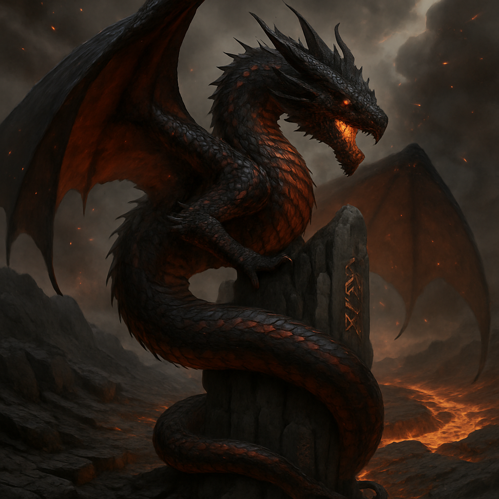 Dragon Ember Ascent Painting by numbers kit