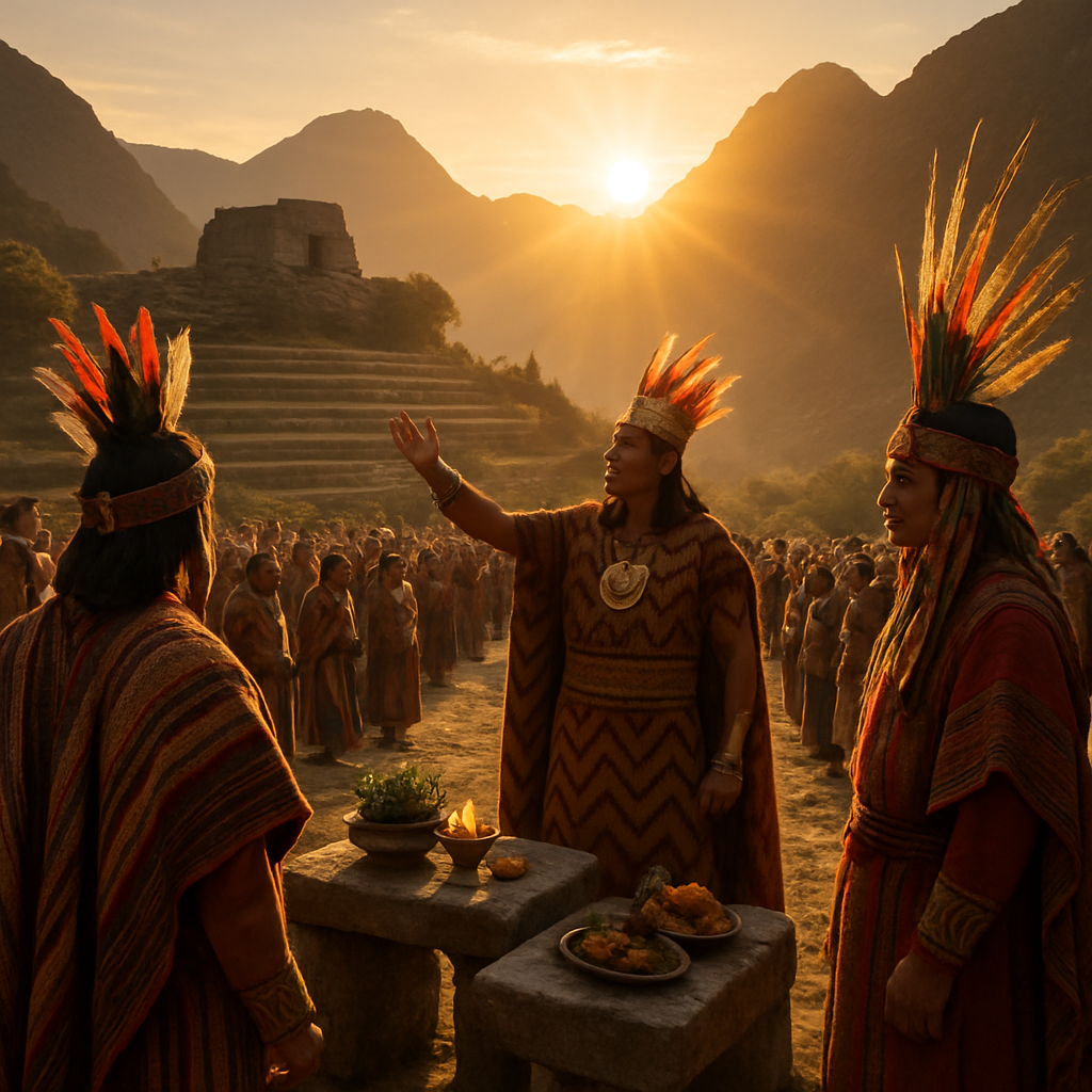 Inti Raymi Sun Temple Ceremony Numbered painting kits