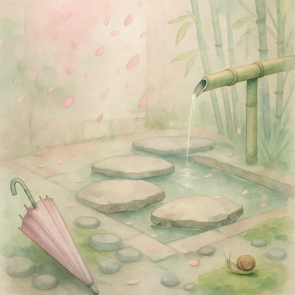 Flower Rain Garden Numbered painting kits