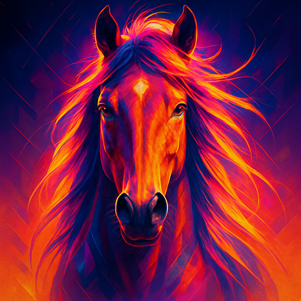 Solar Mare Stallion Paint by numbers art