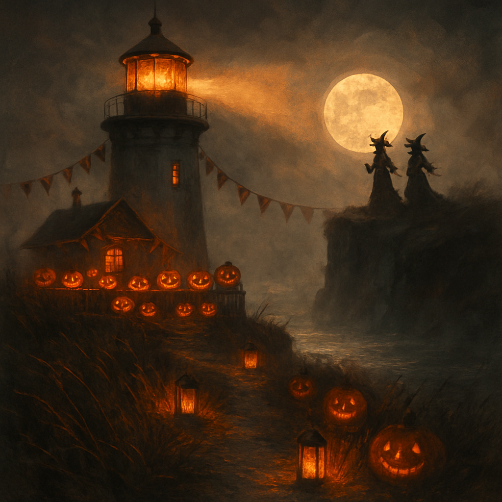 Autumn Beacon Lighthouse Paint by numbers kits