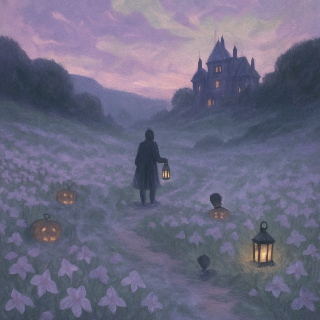 Haunted Lavender Hollow DIY paint by numbers