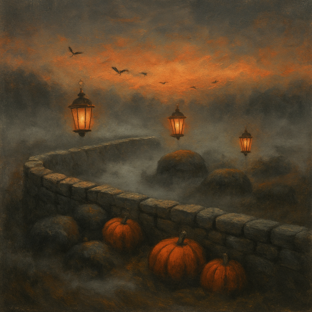 Lantern Row Through Stonefields Painting by numbers kit