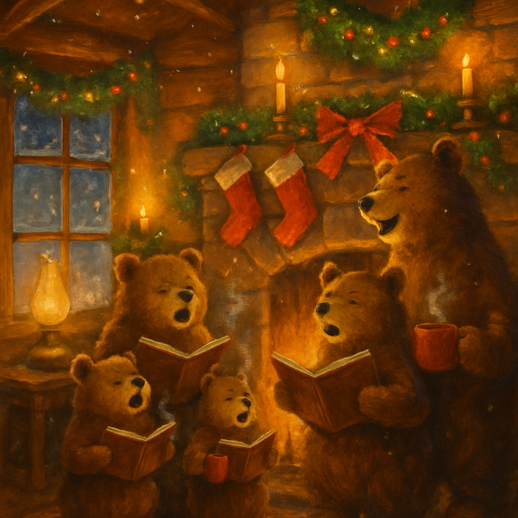 Hearthside Caroling Bears Numbered painting kits