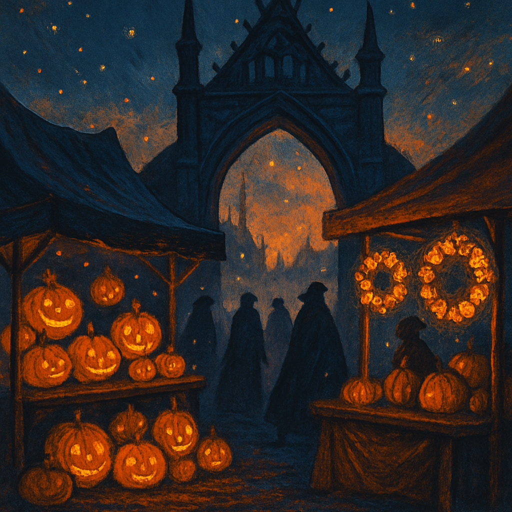 Night Market At Hollow Gate Number painting