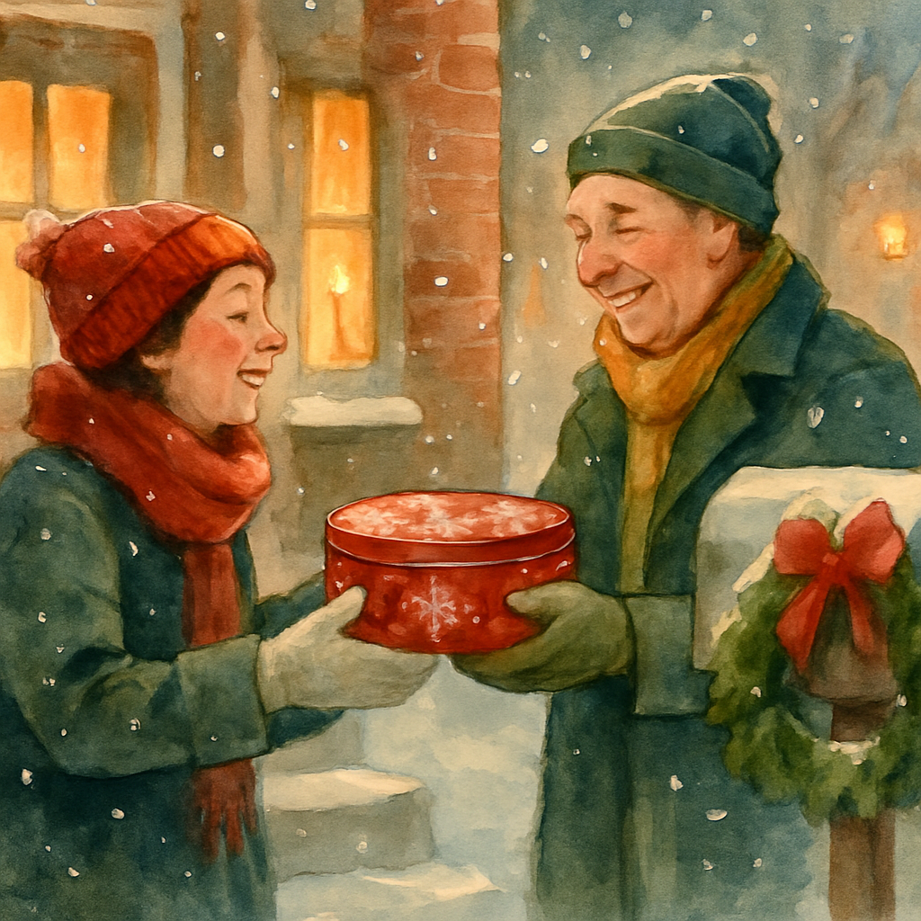 Cookie Exchange In The Snow Paint by numbers kits
