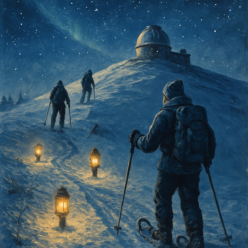 Snowshoe Trail To The Observatory DIY paint by numbers