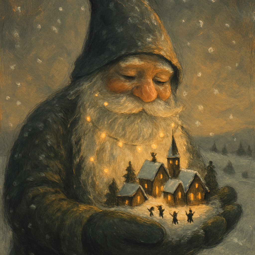 Gentle Giant Snow Gnome Painting by numbers kit
