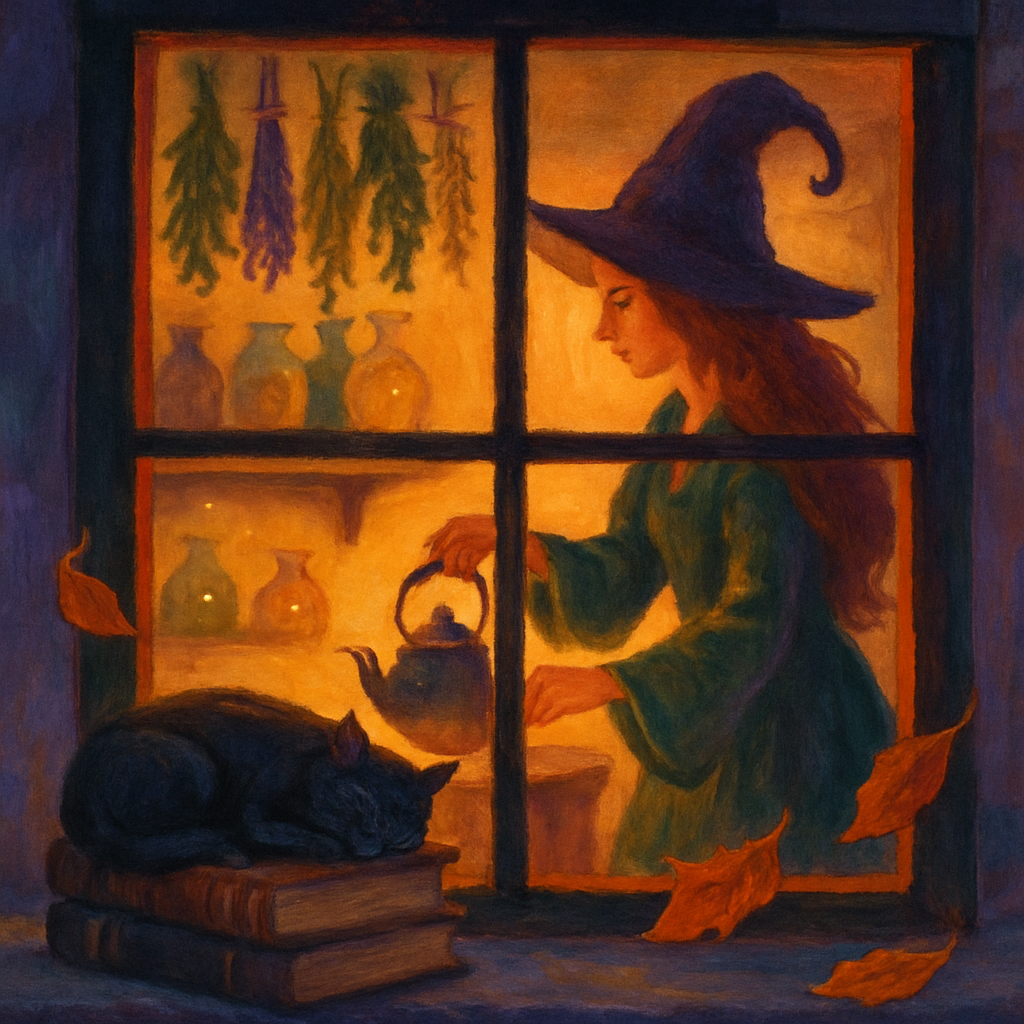 Cozy Witchs Kitchen Window paint by color