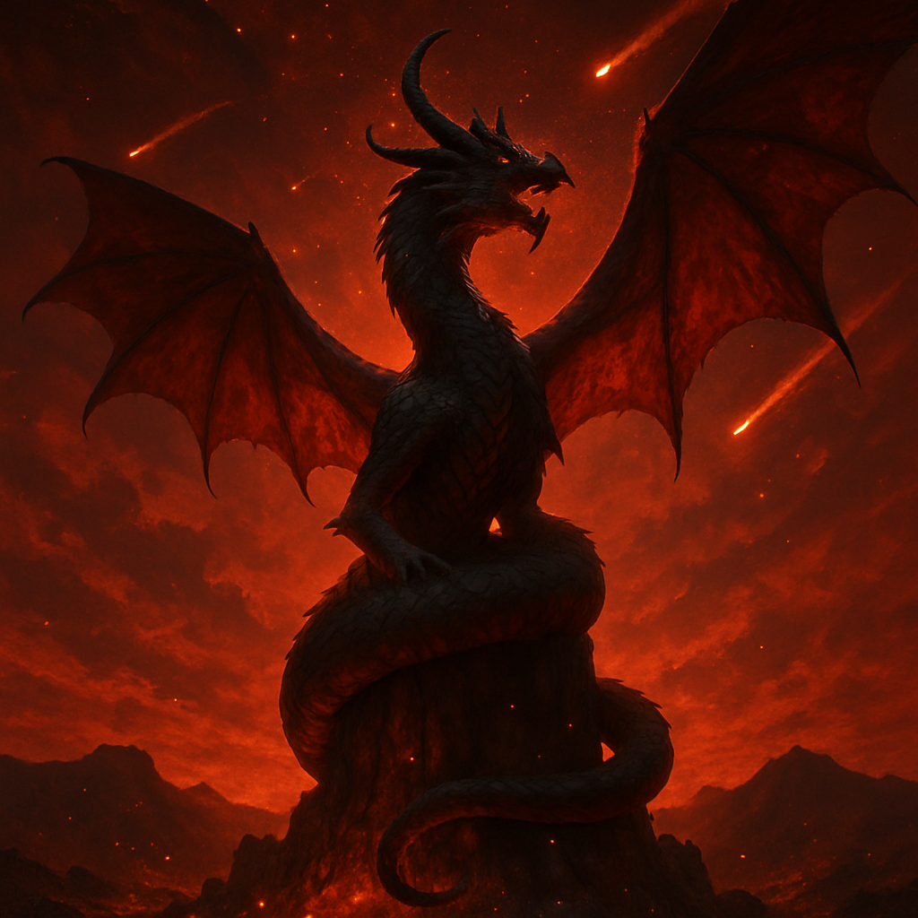 Dragon Meteor Crown paint by number